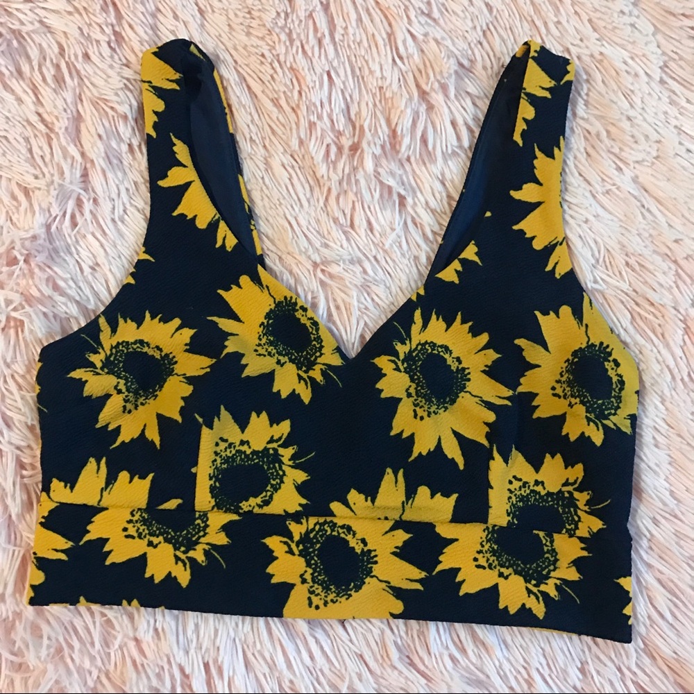 Sunflower Crop Top